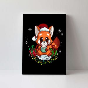 Cute Red Panda Christmas Gifts Xmas Pajamas Canvas