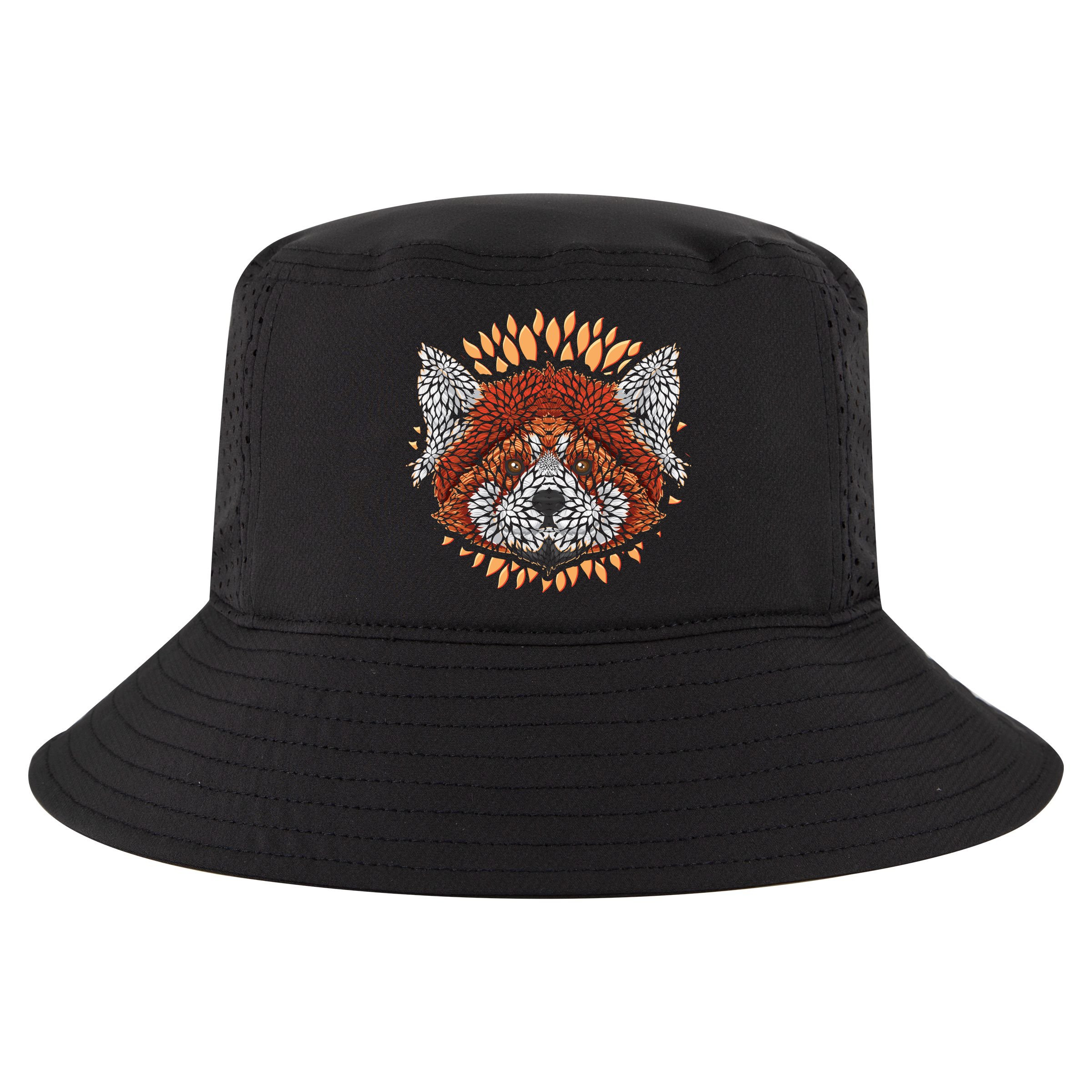 Cute Red Panda Leaf Petal Face Cool Comfort Performance Bucket Hat