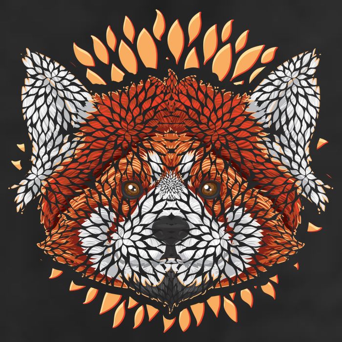 Cute Red Panda Leaf Petal Face Adult Drive Performance Visor