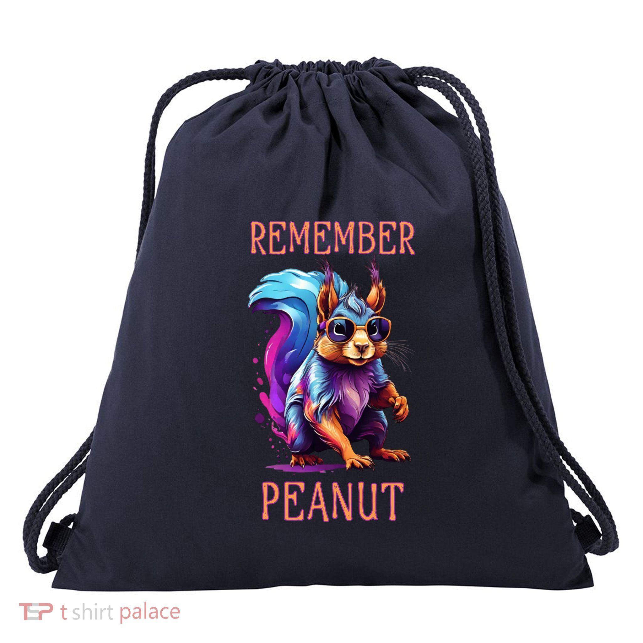 Conservative Remember Peanut The Squirrel Maga Drawstring Bag