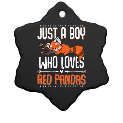 Cute Red Panda Red Panda Ceramic Star Ornament