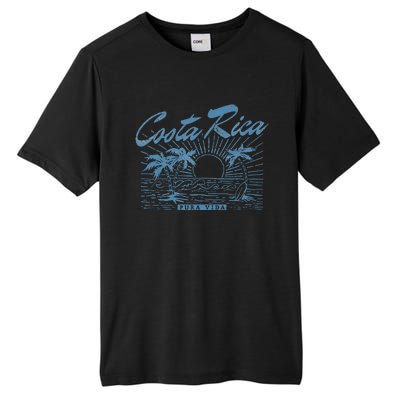 Costa Rica Pura Vida Vintage Distressed Beach Tall Fusion ChromaSoft Performance T-Shirt