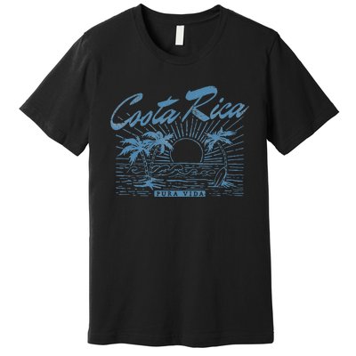 Costa Rica Pura Vida Vintage Distressed Beach Premium T-Shirt