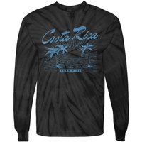 Costa Rica Pura Vida Vintage Distressed Beach Tie-Dye Long Sleeve Shirt