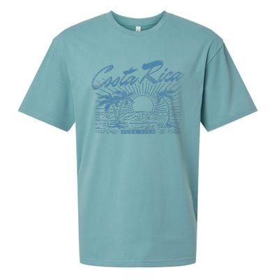 Costa Rica Pura Vida Vintage Distressed Beach Sueded Cloud Jersey T-Shirt