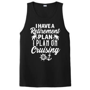 Cruising Retiret Plan Cruise Ship Vacation Funny Retired Funny Gift PosiCharge Competitor Tank