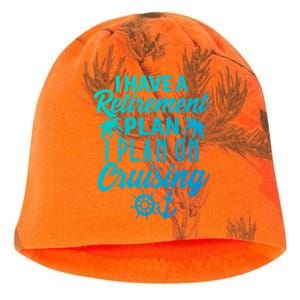 Cruising Retiret Plan Cruise Ship Vacation Funny Retired Funny Gift Kati - Camo Knit Beanie