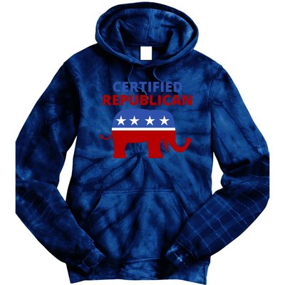 Certified Republican Political Election Tie Dye Hoodie