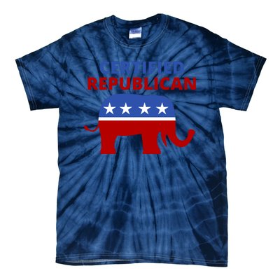 Certified Republican Political Election Tie-Dye T-Shirt