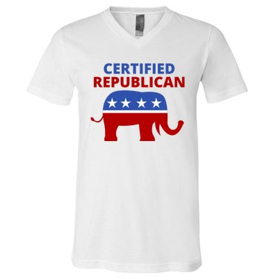 Certified Republican Political Election V-Neck T-Shirt