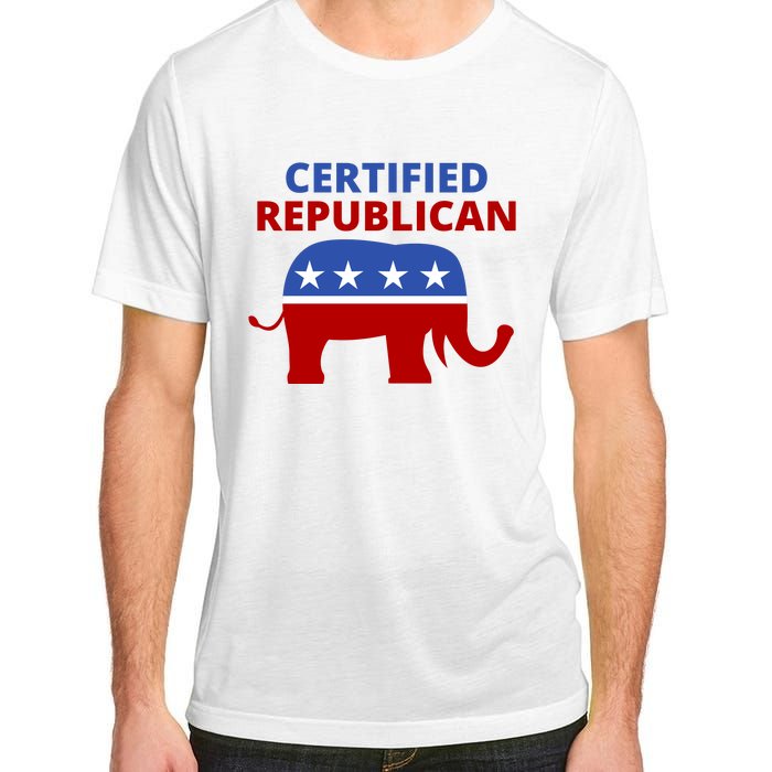 Certified Republican Political Election Adult ChromaSoft Performance T-Shirt