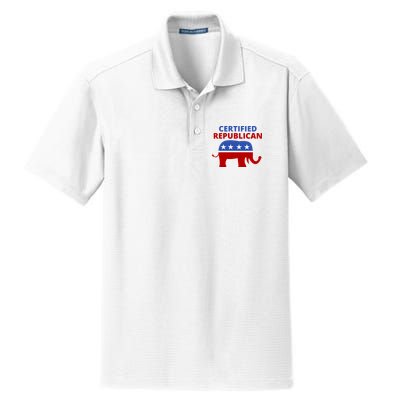 Certified Republican Political Election Dry Zone Grid Polo