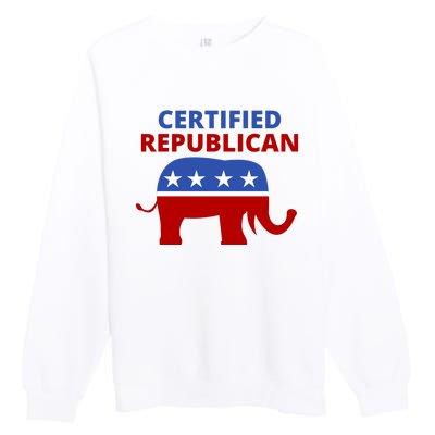 Certified Republican Political Election Premium Crewneck Sweatshirt