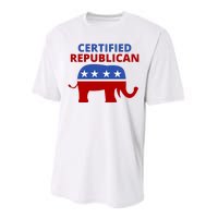 Certified Republican Political Election Performance Sprint T-Shirt