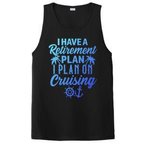 Cruising Retiret Plan Cruise Ship Vacation Funny Retired Funny Gift PosiCharge Competitor Tank