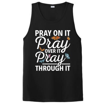 Christian Religious Pray On It Pray Over It Pray Through It Gift PosiCharge Competitor Tank