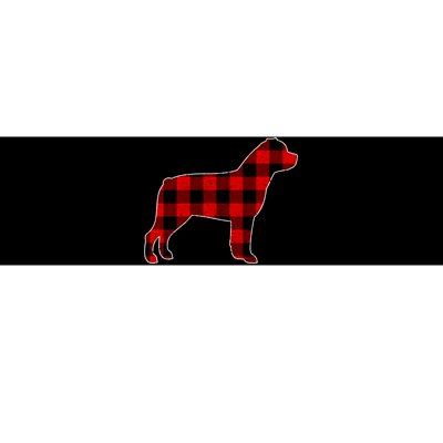 Christmas Rottweiler Pajama Pj Christmas Dog Buffalo Plaid Bumper Sticker