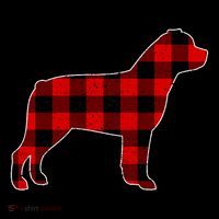 Christmas Rottweiler Pajama Pj Christmas Dog Buffalo Plaid Flatbill Hat