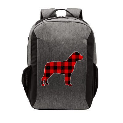 Christmas Rottweiler Pajama Pj Christmas Dog Buffalo Plaid Vector Backpack