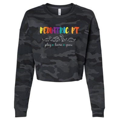 Cute Rainbow Pediatric PT Shirts Kids Physical Therapist Cropped Pullover Crew