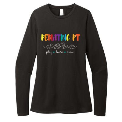 Cute Rainbow Pediatric PT Shirts Kids Physical Therapist Womens CVC Long Sleeve Shirt