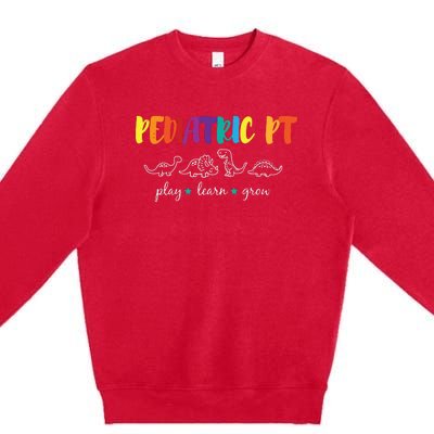 Cute Rainbow Pediatric PT Shirts Kids Physical Therapist Premium Crewneck Sweatshirt