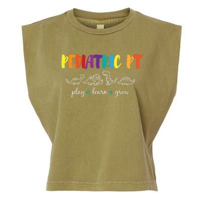 Cute Rainbow Pediatric PT Shirts Kids Physical Therapist Garment-Dyed Women's Muscle Tee