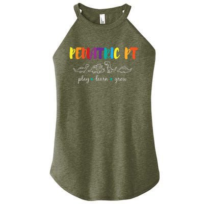 Cute Rainbow Pediatric PT Shirts Kids Physical Therapist Women's Perfect Tri Rocker Tank