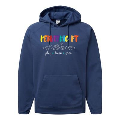 Cute Rainbow Pediatric PT Shirts Kids Physical Therapist Performance Fleece Hoodie