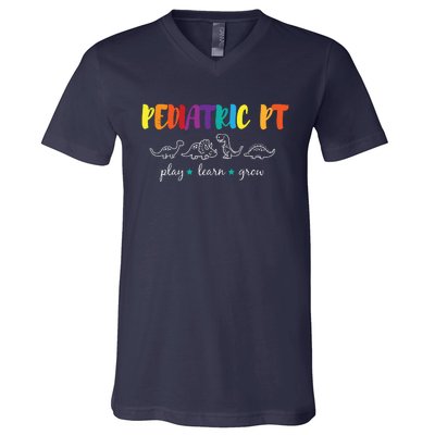 Cute Rainbow Pediatric PT Shirts Kids Physical Therapist V-Neck T-Shirt