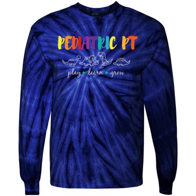 Cute Rainbow Pediatric PT Shirts Kids Physical Therapist Tie-Dye Long Sleeve Shirt