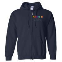 Cute Rainbow Pediatric PT Shirts Kids Physical Therapist Full Zip Hoodie