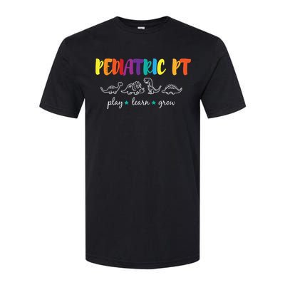 Cute Rainbow Pediatric PT Shirts Kids Physical Therapist Softstyle CVC T-Shirt