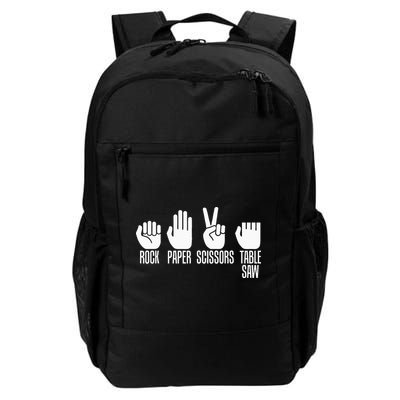 Carpenters Rock Paper Scissor Table Saw Carpentry Gift Backpack