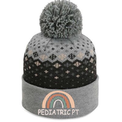 Cute Rainbow Pediatric Physical Therapy Gift Pt Therapist Gift The Baniff Cuffed Pom Beanie