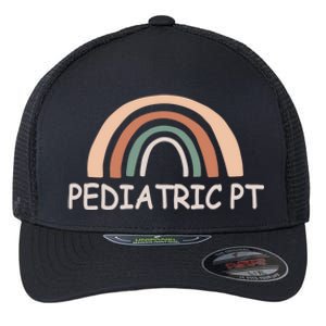 Cute Rainbow Pediatric Physical Therapy Gift Pt Therapist Gift Flexfit Unipanel Trucker Cap