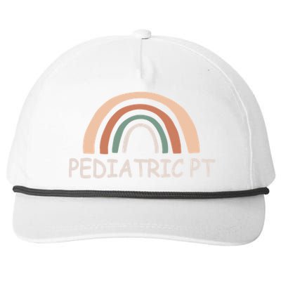 Cute Rainbow Pediatric Physical Therapy Gift Pt Therapist Gift Snapback Five-Panel Rope Hat