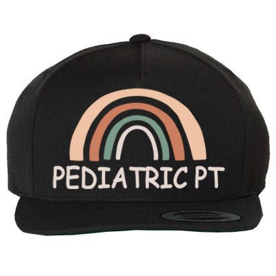 Cute Rainbow Pediatric Physical Therapy Gift Pt Therapist Gift Wool Snapback Cap