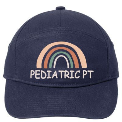 Cute Rainbow Pediatric Physical Therapy Gift Pt Therapist Gift 7-Panel Snapback Hat