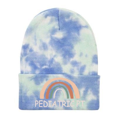 Cute Rainbow Pediatric Physical Therapy Gift Pt Therapist Gift Tie Dye 12in Knit Beanie