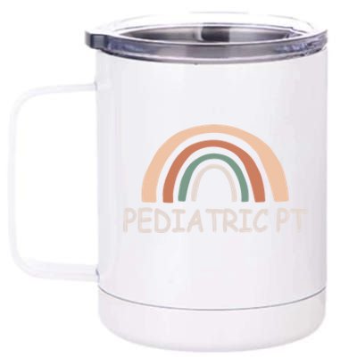 Cute Rainbow Pediatric Physical Therapy Gift Pt Therapist Gift 12 oz Stainless Steel Tumbler Cup