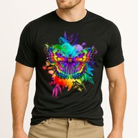 Colorful Rainbow Painted Butterfly Flowers Performance Shirt