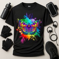Colorful Rainbow Painted Butterfly Flowers Performance Shirt