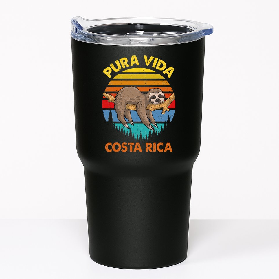 Costa Rica Pura Vida Sloth Tumbler