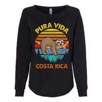 Costa Rica Pura Vida Sloth Womens California Wash Sweatshirt