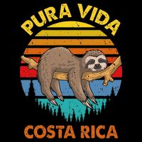 Costa Rica Pura Vida Sloth Toddler T-Shirt