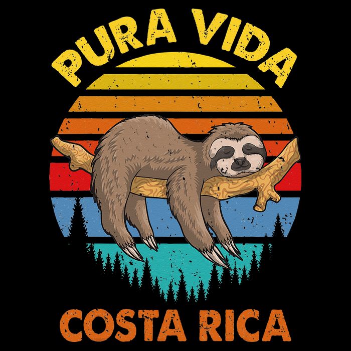 Costa Rica Pura Vida Sloth Toddler T-Shirt