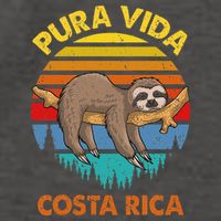 Costa Rica Pura Vida Sloth Vector Backpack