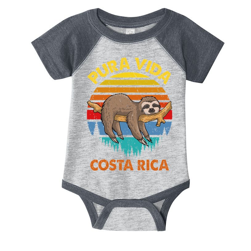Costa Rica Pura Vida Sloth Infant Baby Jersey Bodysuit