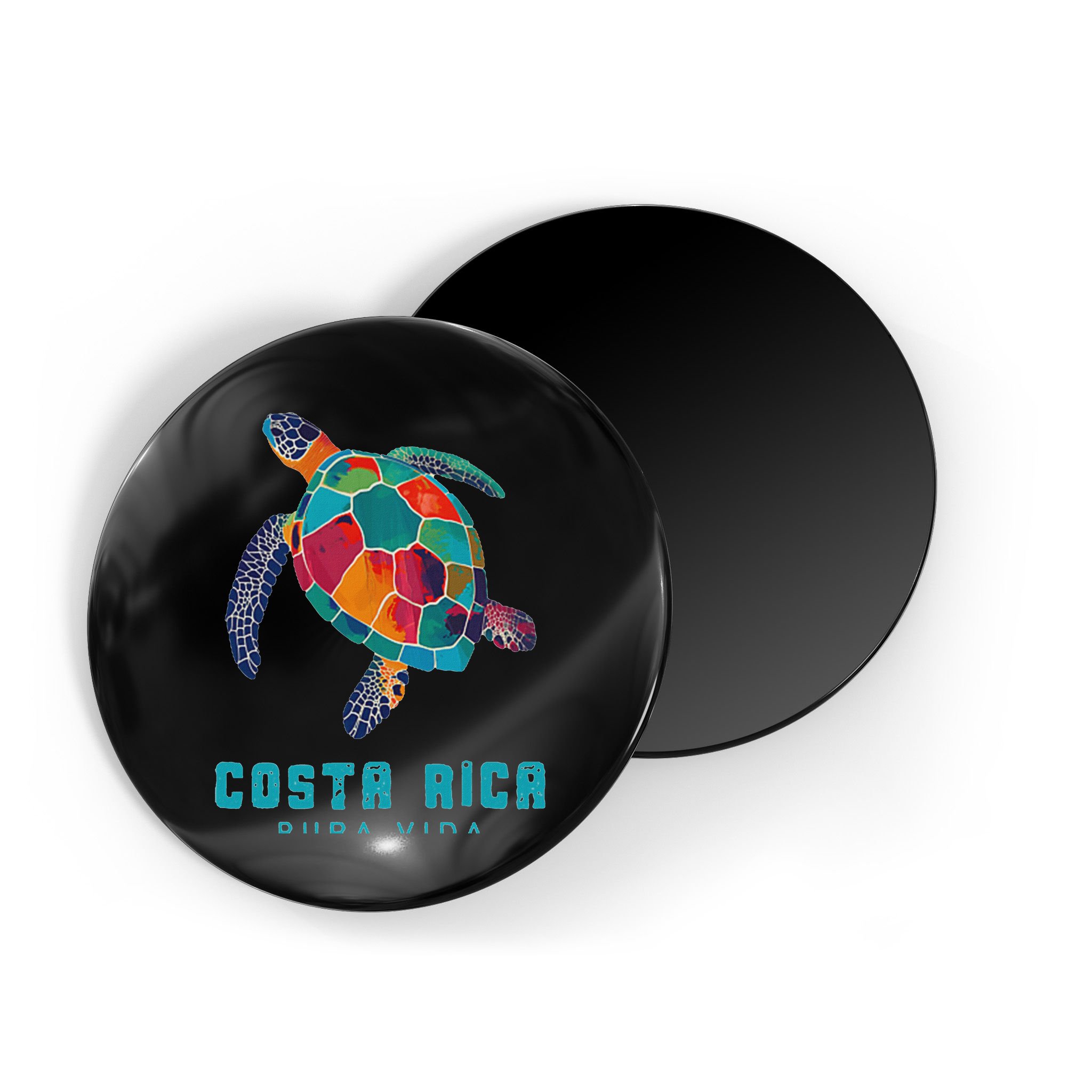 Costa Rica Pura Vida Vintage Vacation Beach Sea Turtle Magnet